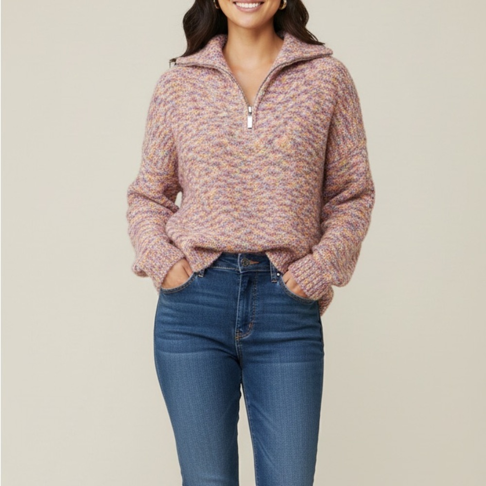 John + Jenn Alby Quarter Zip Sweater Size XS - Picture 3 of 7